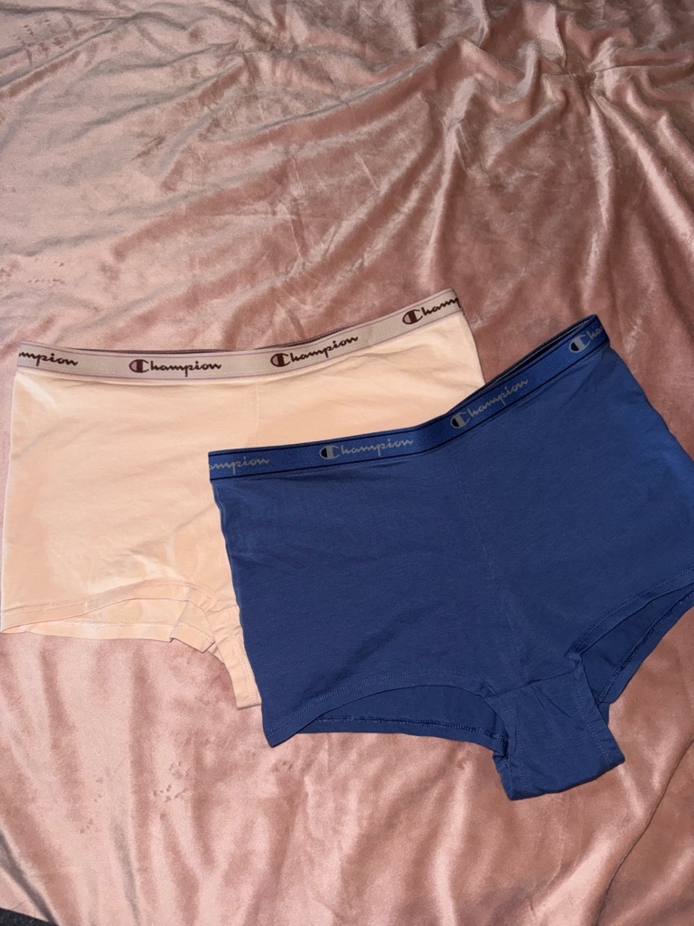 Champion Boyshorts Set - Peach & Mauve Trim